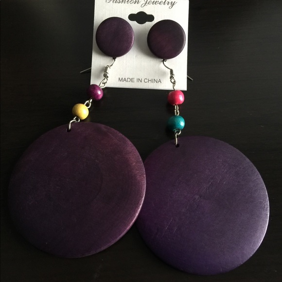 Fashion Jewelry Jewelry - ❤️Purple wood earring set ❤️